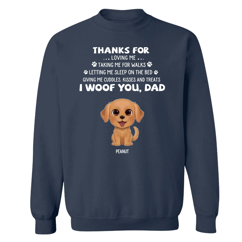 Watercolor Cute Dogs We Woof You Gift For Dog Mom Dog Dad Personalized Shirt