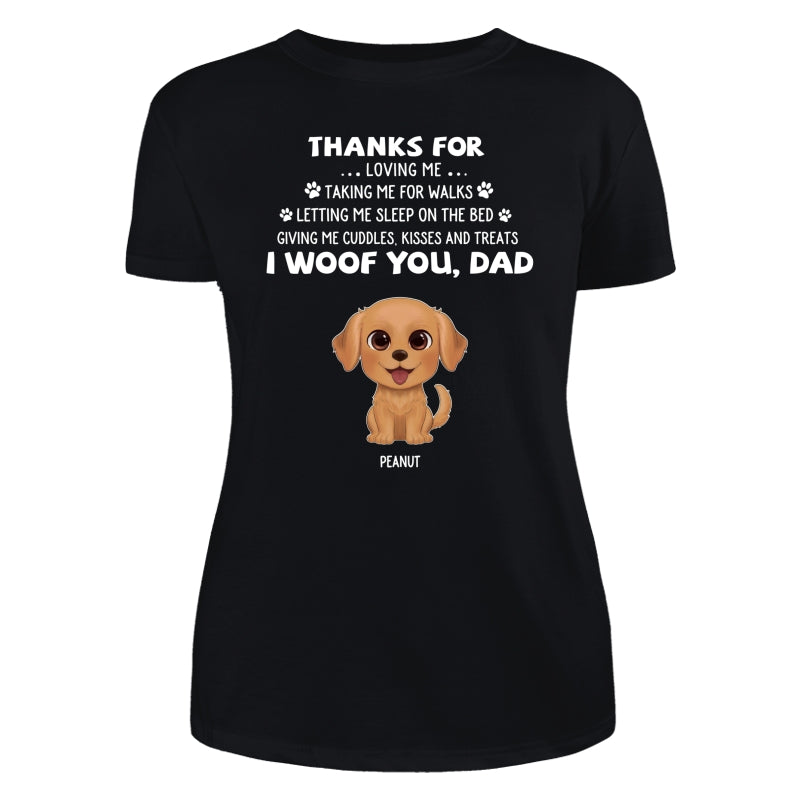 Watercolor Cute Dogs We Woof You Gift For Dog Mom Dog Dad Personalized Shirt