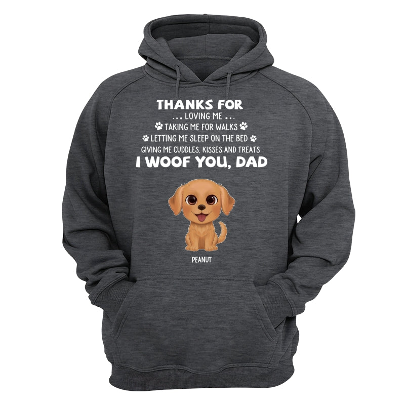 Watercolor Cute Dogs We Woof You Gift For Dog Mom Dog Dad Personalized Shirt