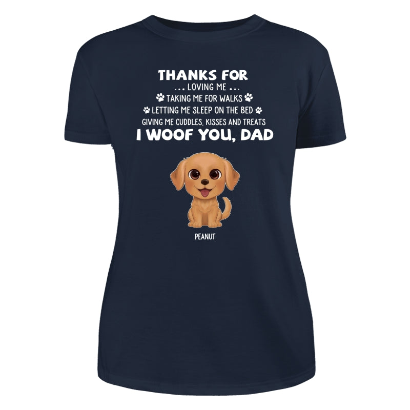 Watercolor Cute Dogs We Woof You Gift For Dog Mom Dog Dad Personalized Shirt