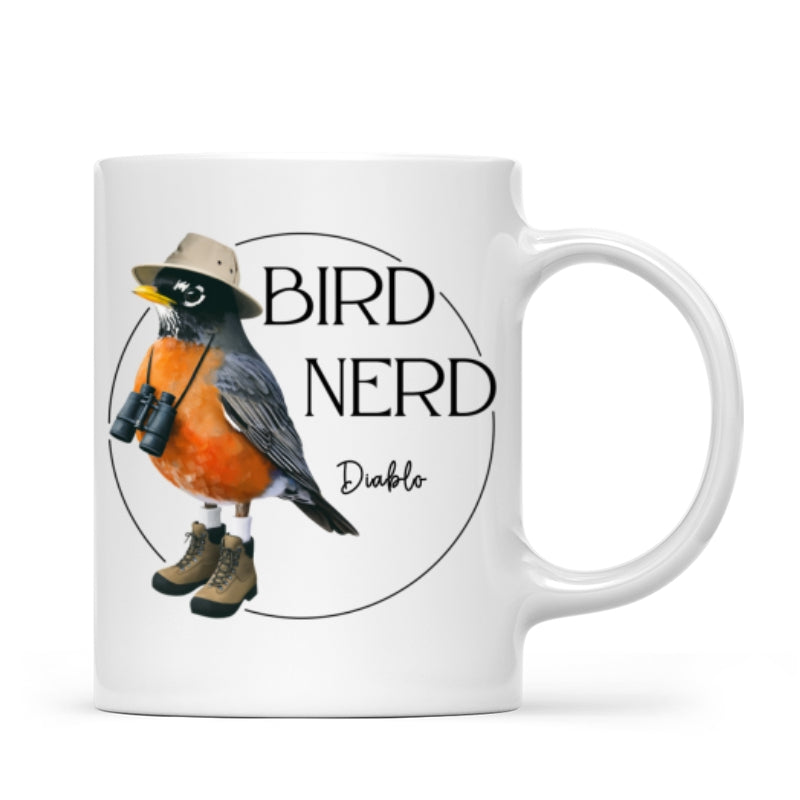 Copy of Bird Nerd Funny Bird Watcher Mug, Twitcher Mug, Gift for Bird Lover Personalized Mug