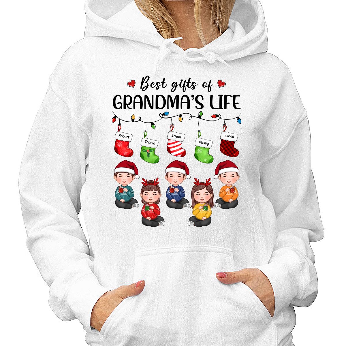 Christmas Stocking Best Gifts Of Grandma‘s Life Cute Kids Personalized Shirt