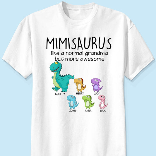 Copy of Grandmasaurus And Kids Personalized Shirt
