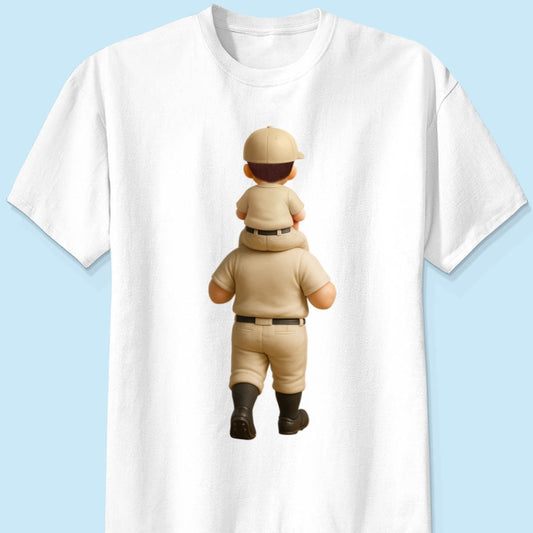 Hoa test nguyên liệu - 3D Baseball Dad + Kid Piggy Back