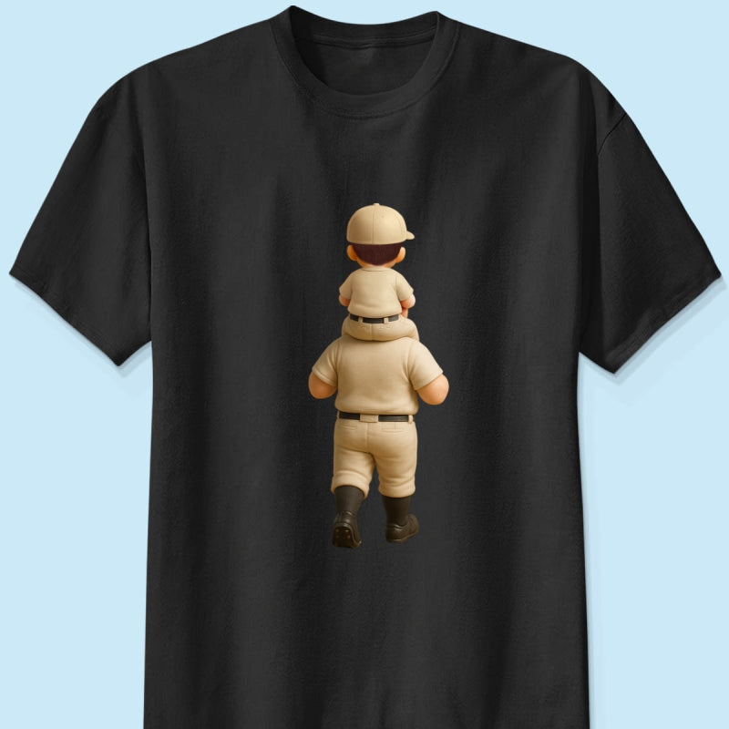 Hoa test nguyên liệu - 3D Baseball Dad + Kid Piggy Back