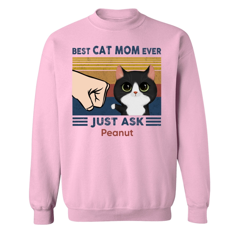 Best Cat Dad Watercolor Cute Cats Personalized Light Color Shirt