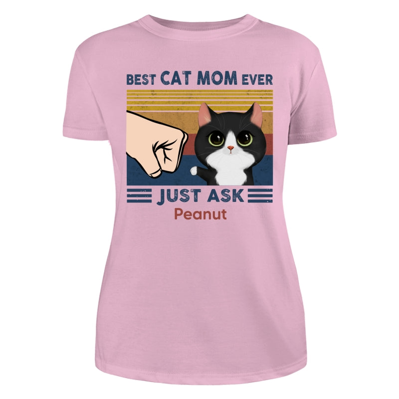 Best Cat Dad Watercolor Cute Cats Personalized Light Color Shirt