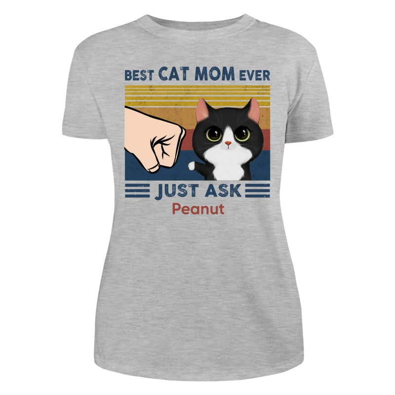 Best Cat Dad Watercolor Cute Cats Personalized Light Color Shirt