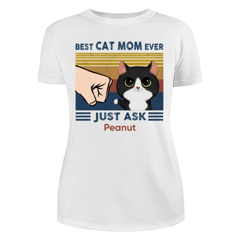 Best Cat Dad Watercolor Cute Cats Personalized Light Color Shirt