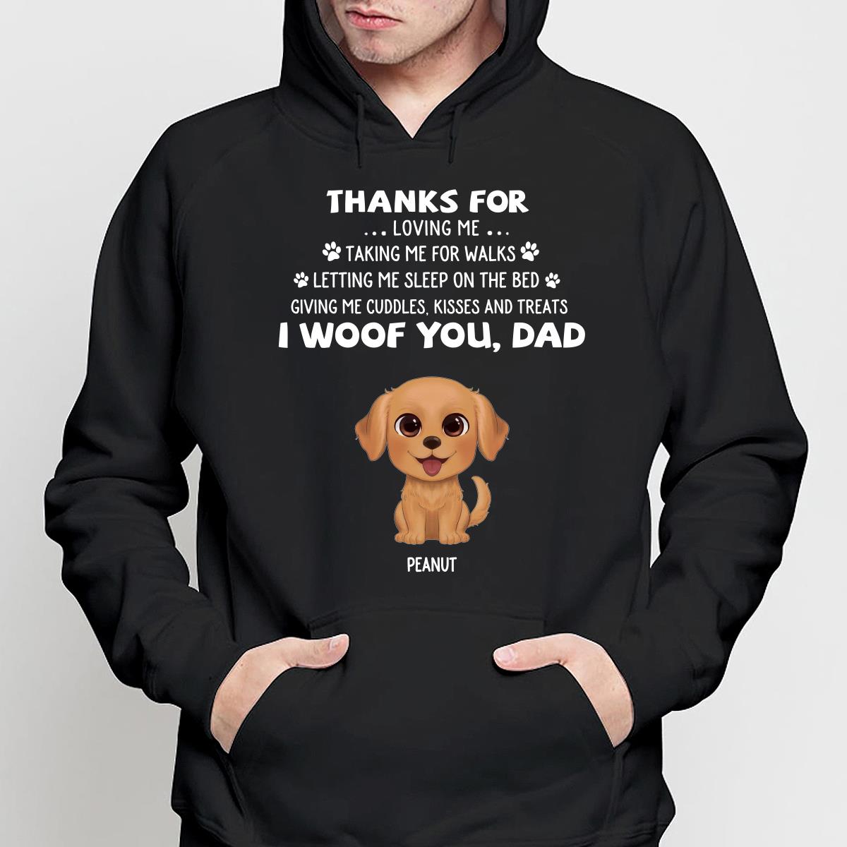 Watercolor Cute Dogs We Woof You Gift For Dog Mom Dog Dad Personalized Shirt