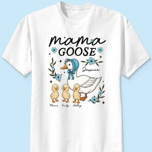 Copy of Mama Goose Floral Personalized Shirt, Gift For Mom, Grandma