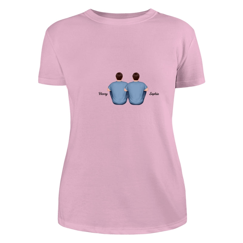Back View Whole Family Kids Dogs Cats