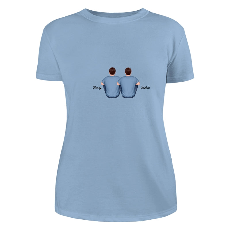 Back View Whole Family Kids Dogs Cats