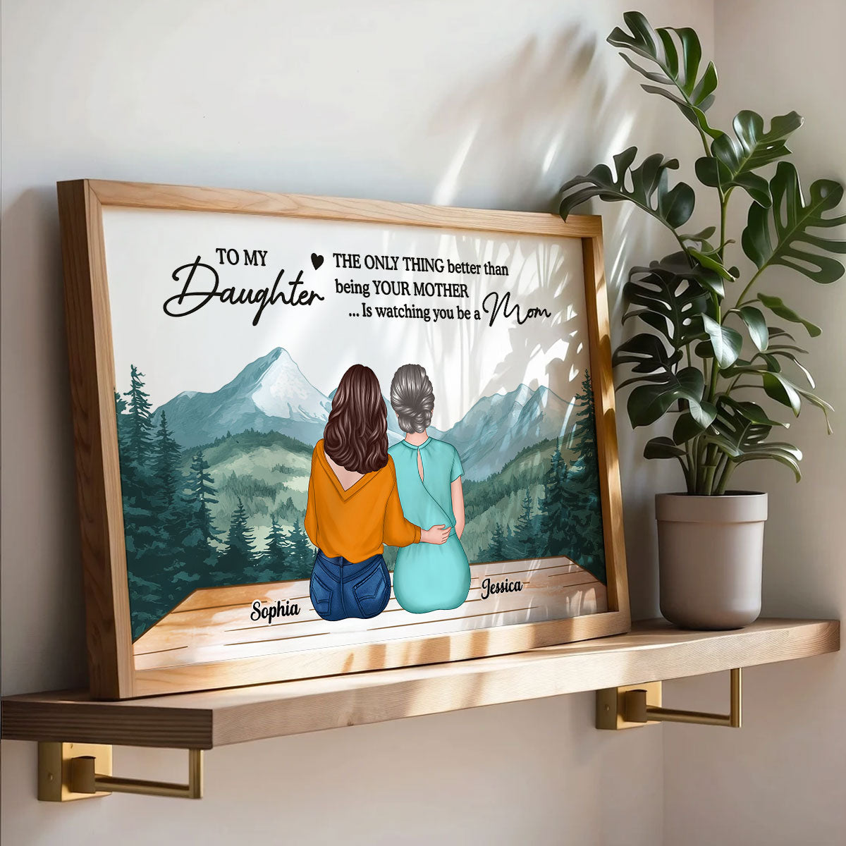 Beautiful Landscape To My Daughter From Mom Happy Mother's Day Personalized Poster, Mother's Day Gift For Daughter