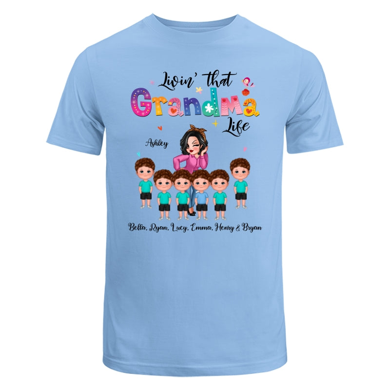 Livin‘ That Grandma Life Sassy Girl Gift For Grandma Personalized Shirt