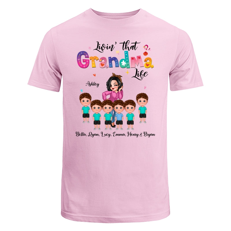 Livin‘ That Grandma Life Sassy Girl Gift For Grandma Personalized Shirt