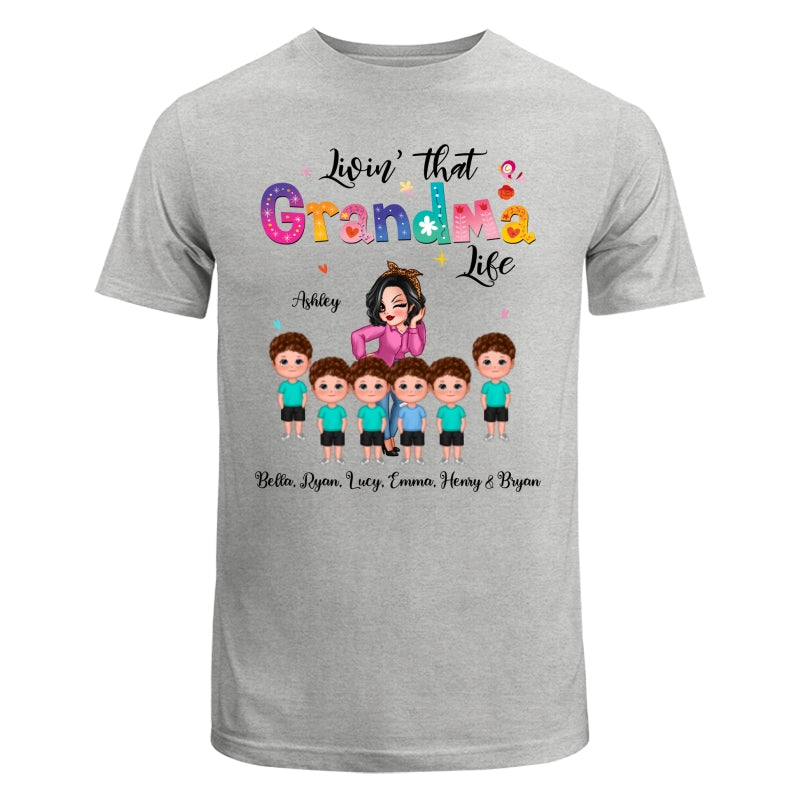 Livin‘ That Grandma Life Sassy Girl Gift For Grandma Personalized Shirt