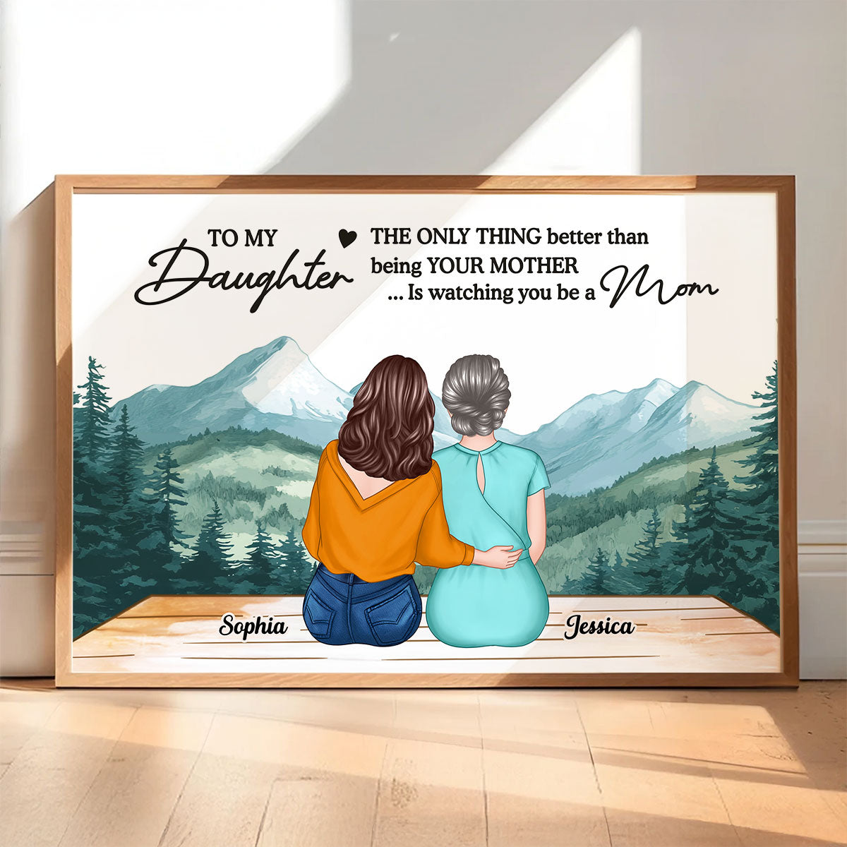 Beautiful Landscape To My Daughter From Mom Happy Mother's Day Personalized Poster, Mother's Day Gift For Daughter