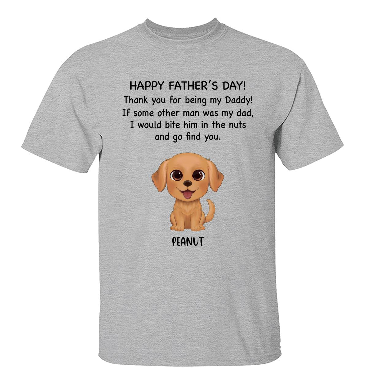 Watercolor Cute Dogs Happy Father‘s Day Gift For Dog Dad Dog Lovers Personalized Shirt