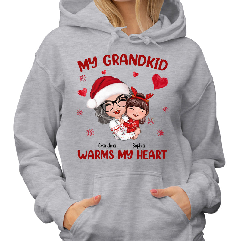 Christmas Doll Grandma Hugging Kid Personalized Shirt Early Chrismas Sale 50% Off