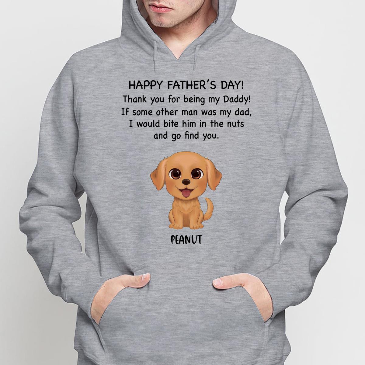Watercolor Cute Dogs Happy Father‘s Day Gift For Dog Dad Dog Lovers Personalized Shirt