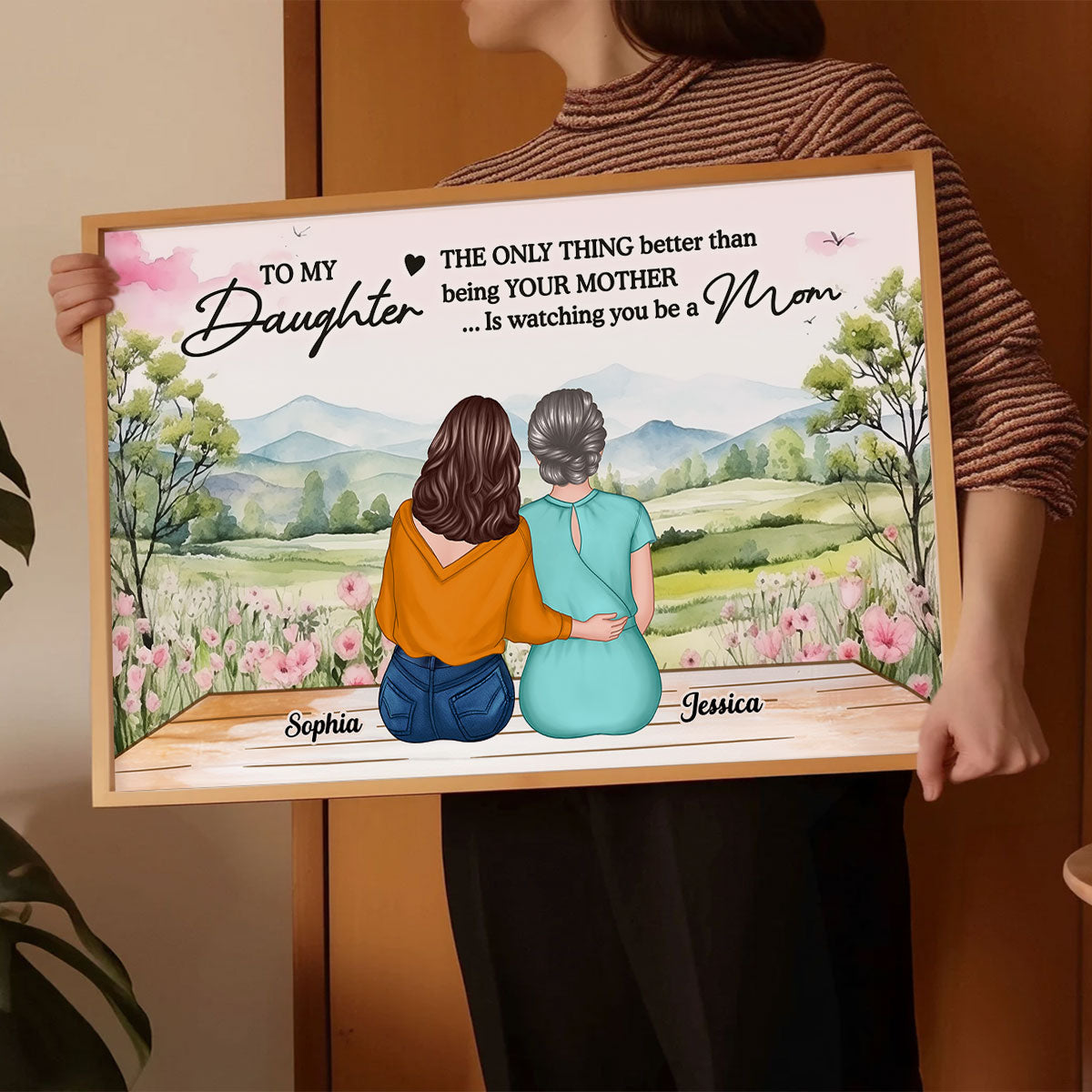 Beautiful Landscape To My Daughter From Mom Happy Mother's Day Personalized Poster, Mother's Day Gift For Daughter