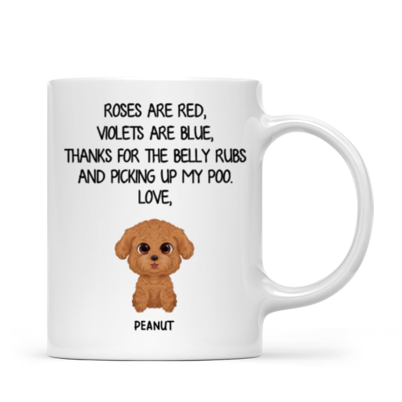 Watercolor Cute Dogs Roses Are Red Violets Are Blue Gift For Dog Lovers Personalized Mug