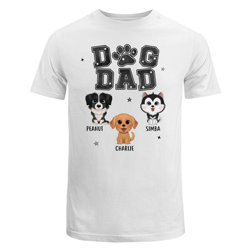 Watercolor Cute Dogs Dog Dad Personalized Shirt