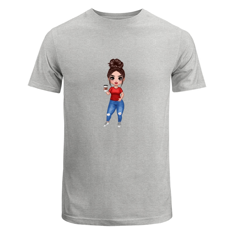 Doll Mom Standing Dad Grandpa And Kids Hands Outline Personalized Shirt