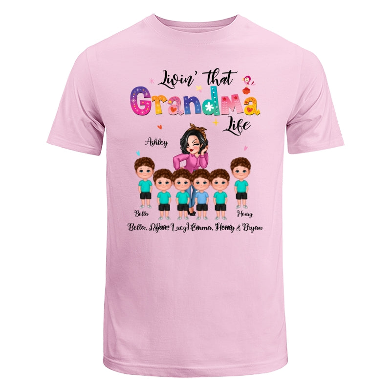 Livin‘ That Grandma Life Sassy Girl Gift For Grandma Personalized Shirt