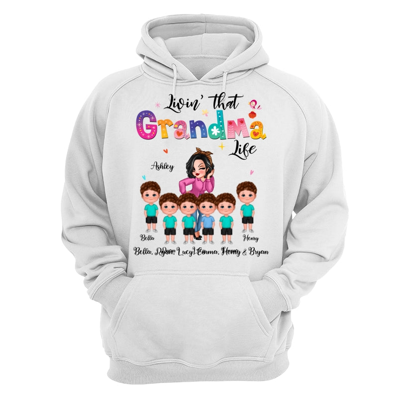 Livin‘ That Grandma Life Sassy Girl Gift For Grandma Personalized Shirt