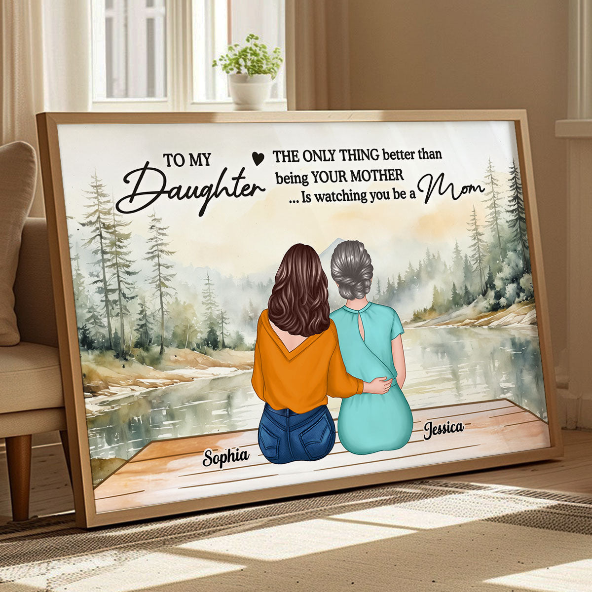 Beautiful Landscape To My Daughter From Mom Happy Mother's Day Personalized Poster, Mother's Day Gift For Daughter