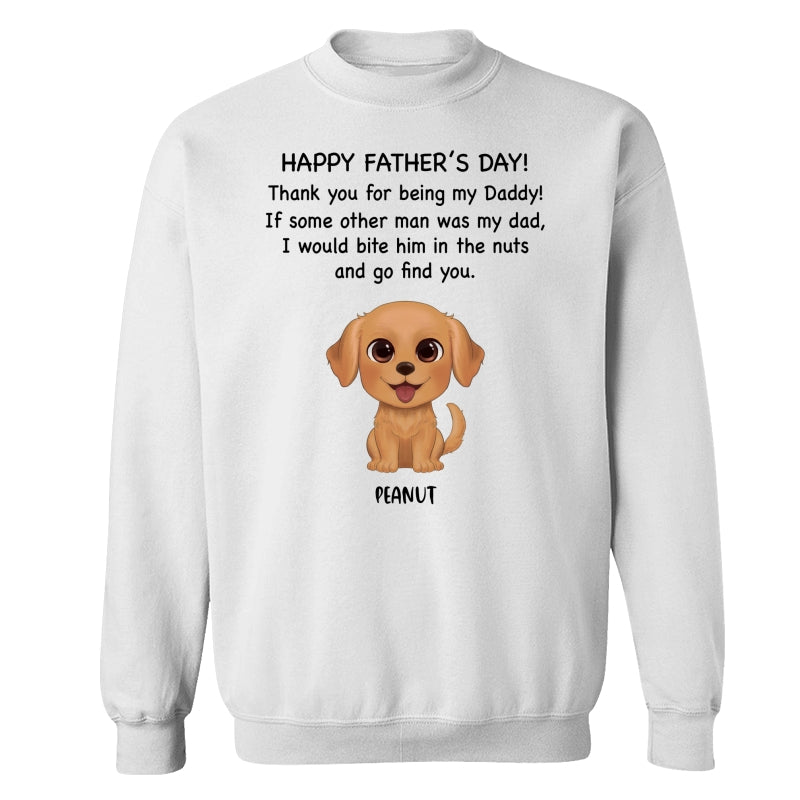 Watercolor Cute Dogs Happy Father‘s Day Gift For Dog Dad Dog Lovers Personalized Shirt