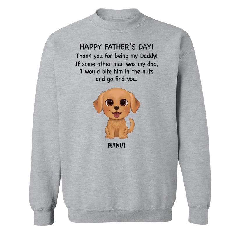 Watercolor Cute Dogs Happy Father‘s Day Gift For Dog Dad Dog Lovers Personalized Shirt