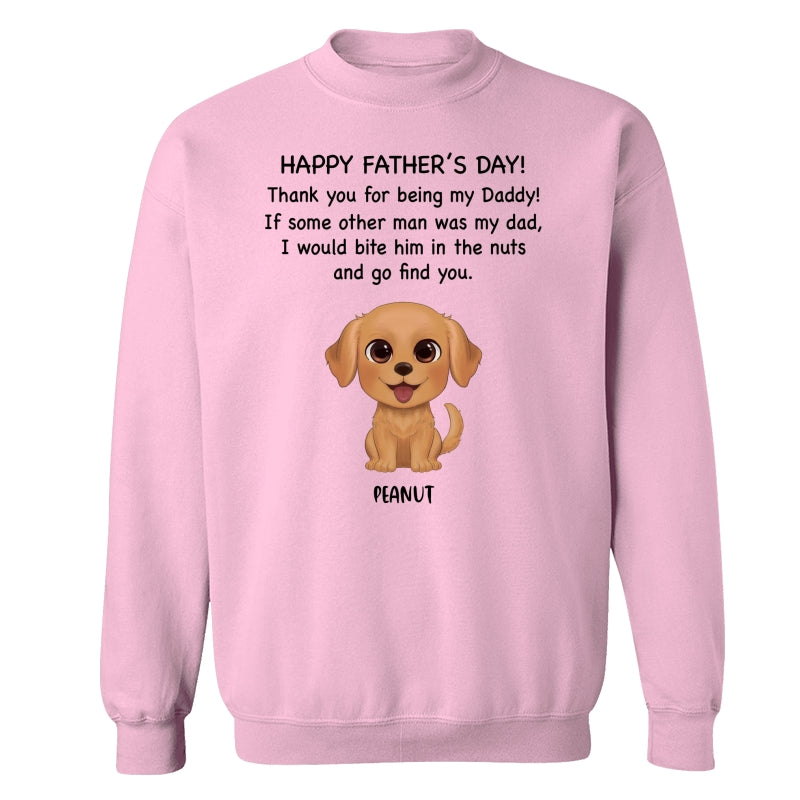 Watercolor Cute Dogs Happy Father‘s Day Gift For Dog Dad Dog Lovers Personalized Shirt