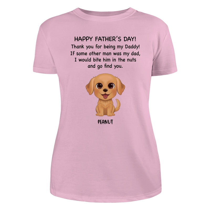 Watercolor Cute Dogs Happy Father‘s Day Gift For Dog Dad Dog Lovers Personalized Shirt