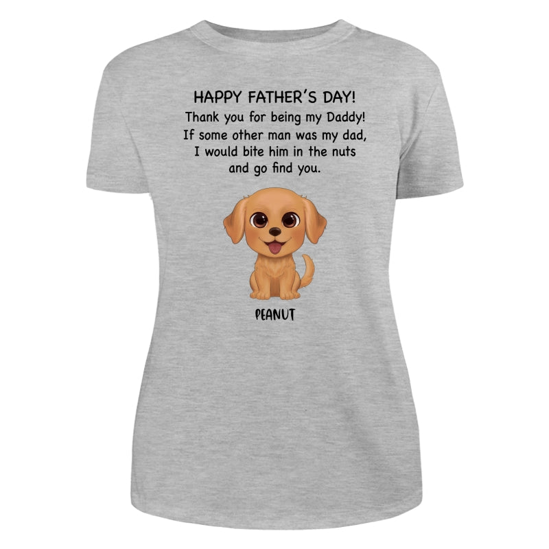 Watercolor Cute Dogs Happy Father‘s Day Gift For Dog Dad Dog Lovers Personalized Shirt