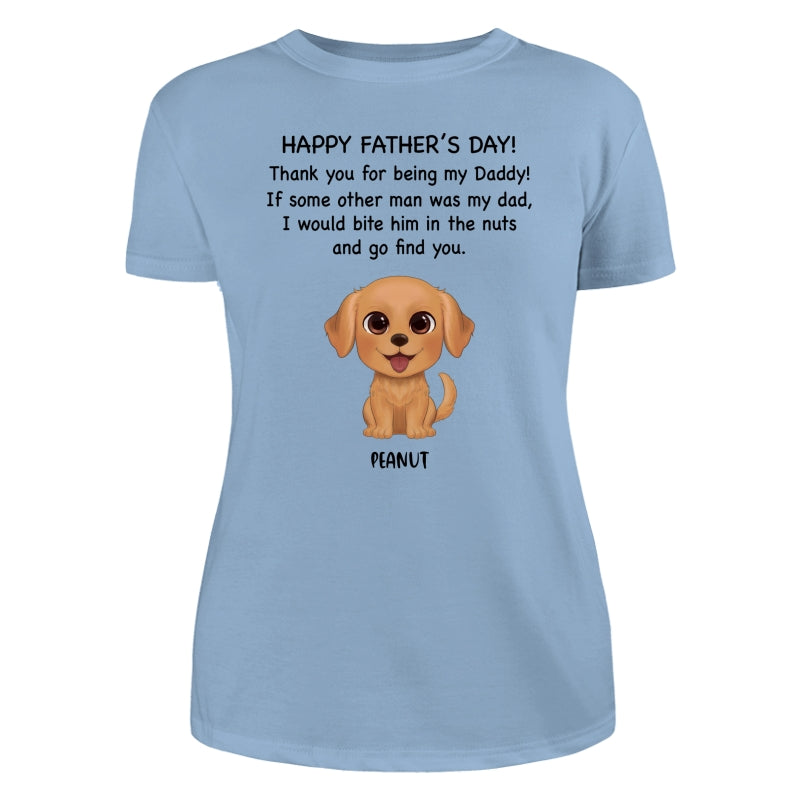 Watercolor Cute Dogs Happy Father‘s Day Gift For Dog Dad Dog Lovers Personalized Shirt