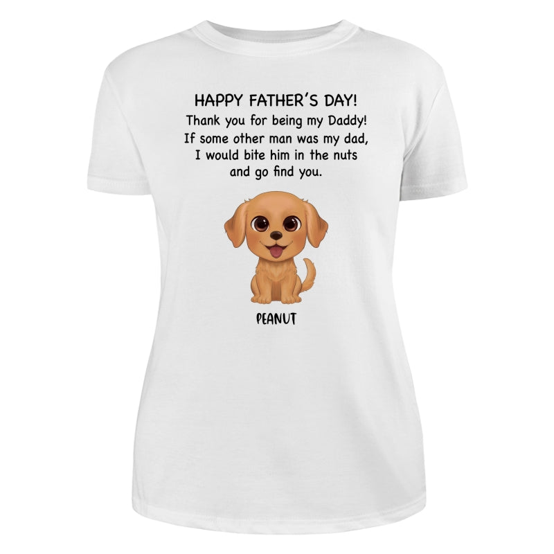 Watercolor Cute Dogs Happy Father‘s Day Gift For Dog Dad Dog Lovers Personalized Shirt
