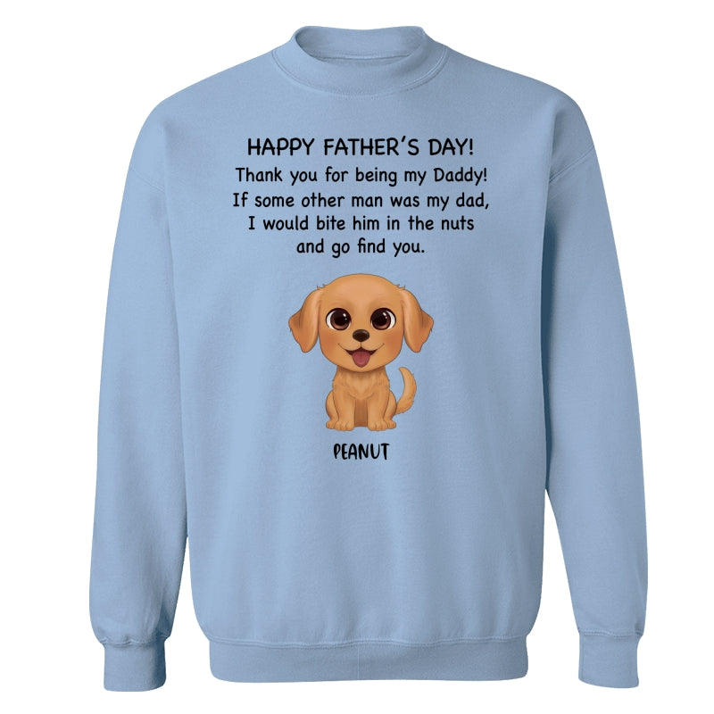 Watercolor Cute Dogs Happy Father‘s Day Gift For Dog Dad Dog Lovers Personalized Shirt