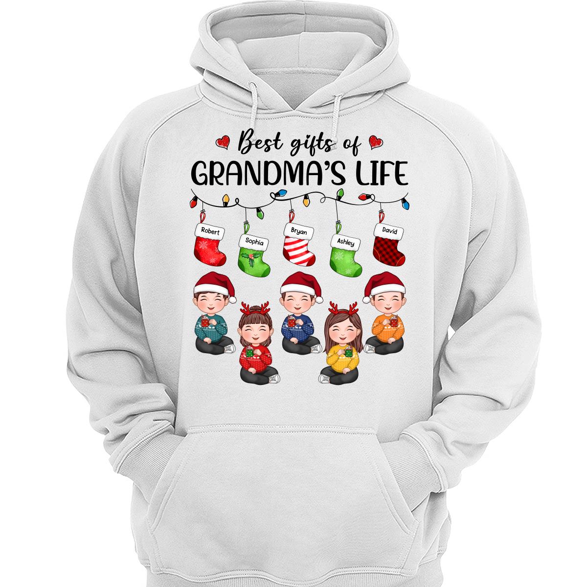 Christmas Stocking Best Gifts Of Grandma‘s Life Cute Kids Personalized Shirt