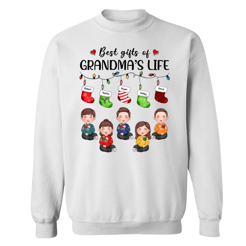 Christmas Stocking Best Gifts Of Grandma‘s Life Cute Kids Personalized Shirt