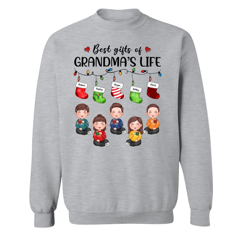 Christmas Stocking Best Gifts Of Grandma‘s Life Cute Kids Personalized Shirt