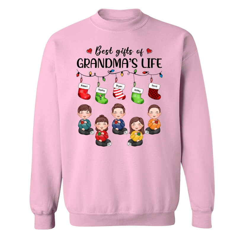 Christmas Stocking Best Gifts Of Grandma‘s Life Cute Kids Personalized Shirt