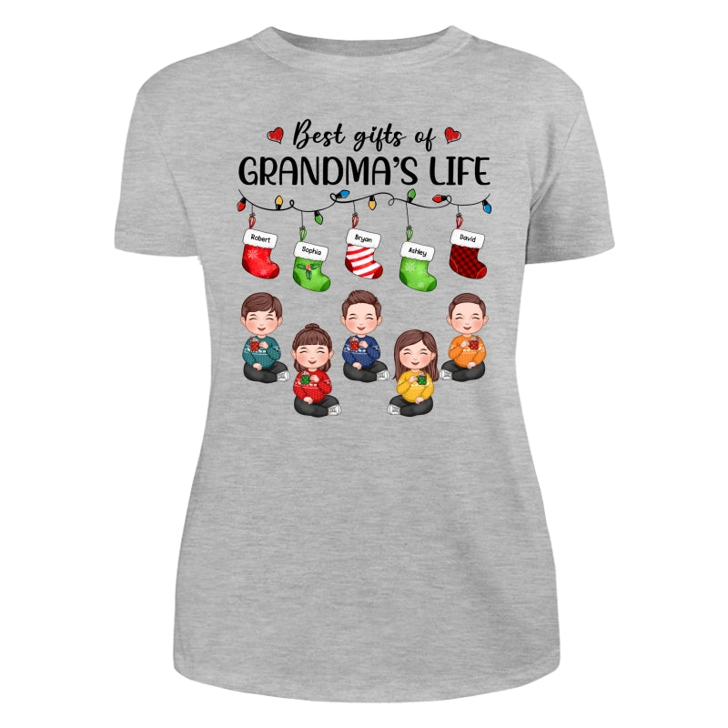 Christmas Stocking Best Gifts Of Grandma‘s Life Cute Kids Personalized Shirt
