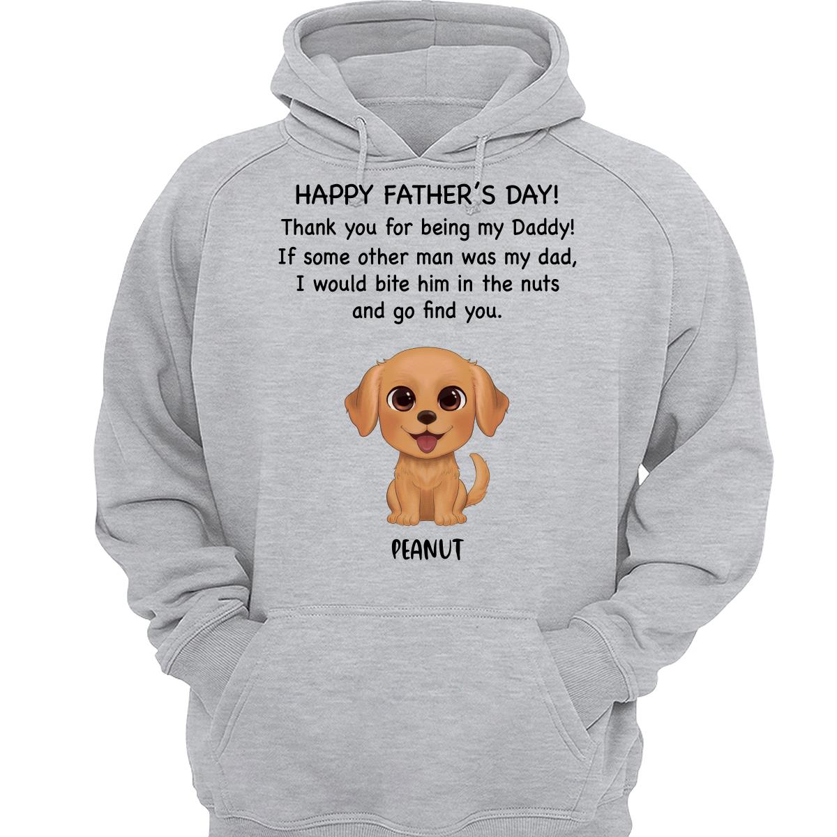Watercolor Cute Dogs Happy Father‘s Day Gift For Dog Dad Dog Lovers Personalized Shirt