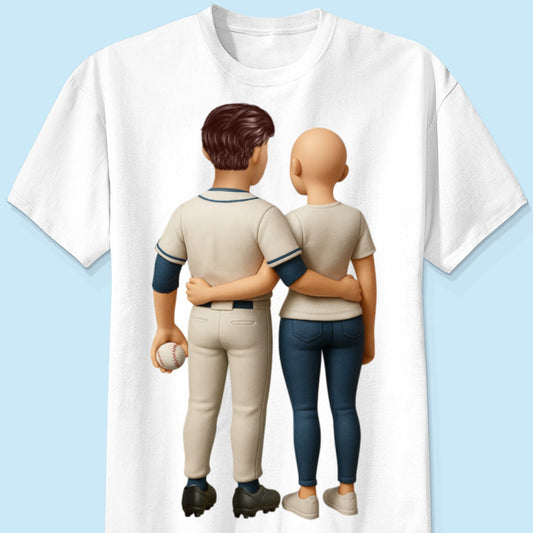 Hoa test nguyên liệu mới - Baseball Couple Back View