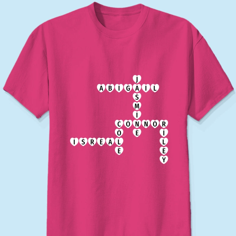 Copy of The Greatest Gift You Ever Know Crossword Puzzle Art Gift For Grandma Personalized Shirt