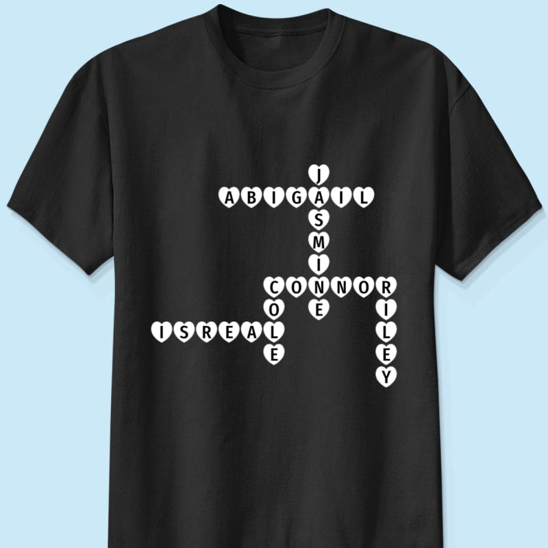 Copy of The Greatest Gift You Ever Know Crossword Puzzle Art Gift For Grandma Personalized Shirt