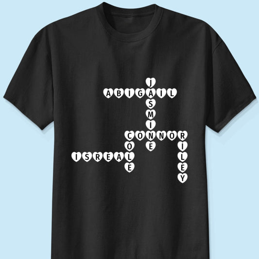 Copy of The Greatest Gift You Ever Know Crossword Puzzle Art Gift For Grandma Personalized Shirt